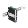 Nevaldomas komutatorius DeLOCK 88015 Gigabit Ethernet 4 prievadų juodas