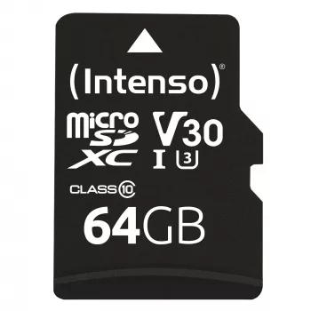 Atminties kortelė Intenso 64GB MicroSDXC UHS-I Class 10 3433490