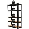 Topeshop Sandėliavimo stelažas P9040 sodo įrankių stelažas laisvai pastatomas cinkuotas plienas, MDF