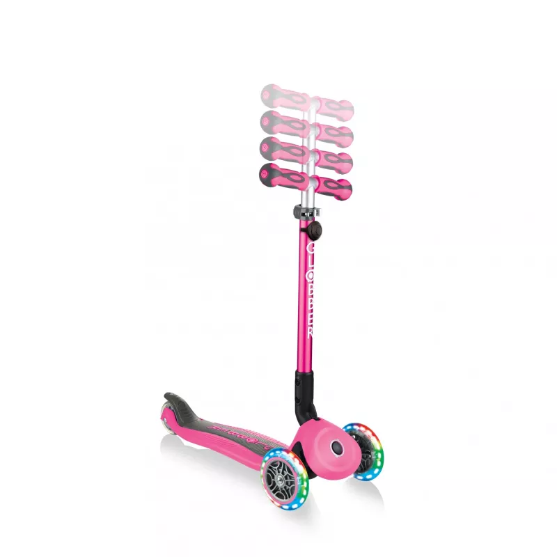 Globber | Paspirtukas | Rožinis | Paspirtukas Go Up Deluxe Lights