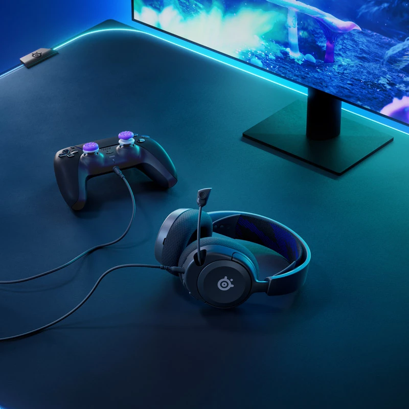 Steelseries Arctis Nova 1P ausinės su laidu, lankeliu, žaidimams, juodos