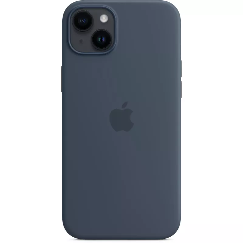 Silikoninis dėklas dėklas Apple iPhone 14 Plus MagSafe Storm Blue