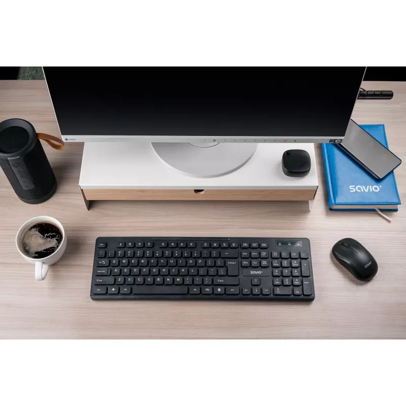 Savio KB-02 klaviatūra Namams/Biurui USB QWERTY Juoda