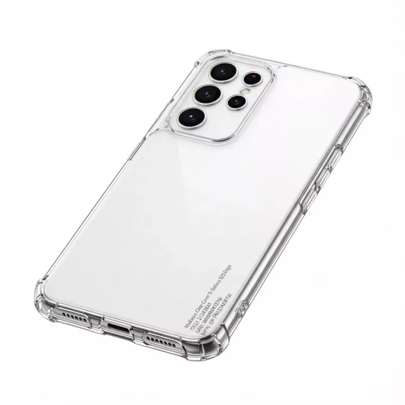 Apsauginis permatomas dėklas Samsung Galaxy S25 Edge, plonas, lengvas permatomas korpusas