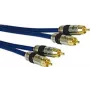 Audio kabelis Kindermann 5763000110 10m 2xRCA Mėlynas