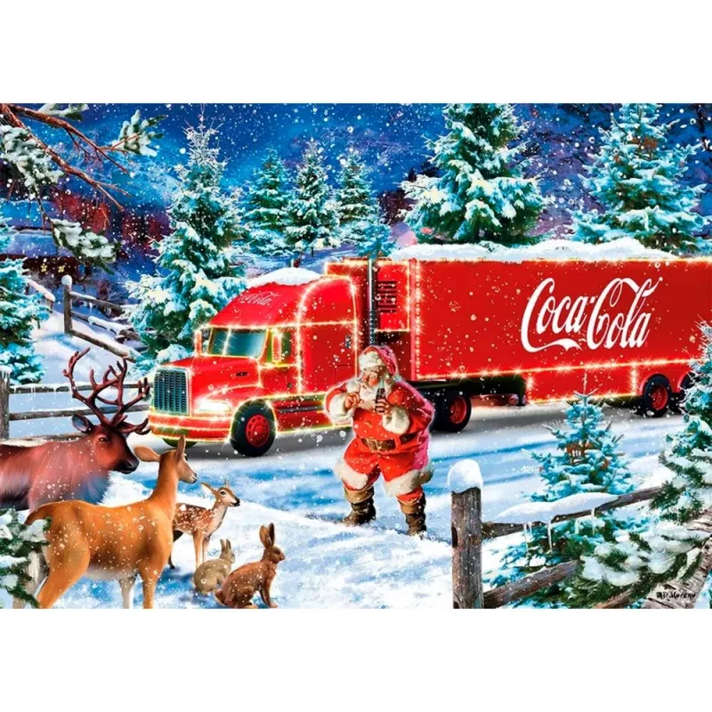 Dėlionė Schmidt Spiele Coca Cola Christmas Truck 1000 vnt.
