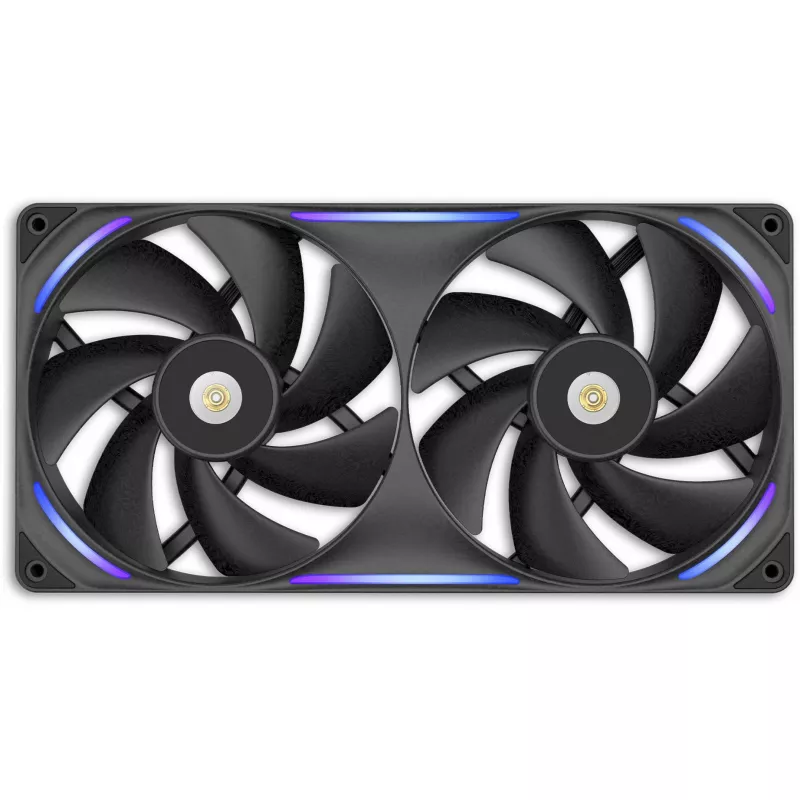 Kompiuterio korpuso ventiliatorius NZXT F280X 140 mm Juodas, 1 vnt., 280 × 140 × 30 mm