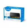 Tinklo komutatorius Cudy FS105D — 5 prievadų „Fast Ethernet“ 10/100, 1 Gbit/s komutavimas, juodas
