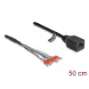 Tinklo kabelis DeLOCK 88005 RJ45 Cat.5e 0,5 m juodas