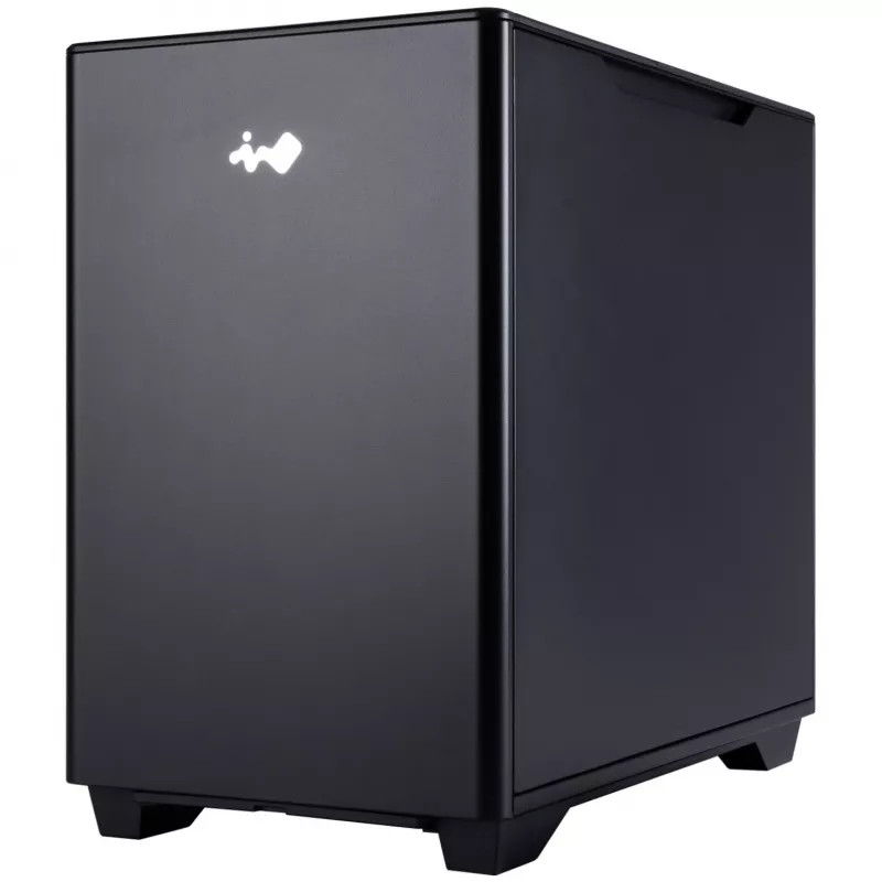 InWin A3 Mini-Tower Tempered Glass - juoda