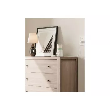 Buteliukų šildytuvas Momcozy MW003-WH12BA-A — baterija 80 W, jutiklinis valdymas, žalias/skaidrus/baltas