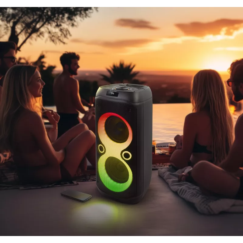 Muse M-1937 DJ nešiojamas/vakarėlių garsiakalbis juodas 600 W
