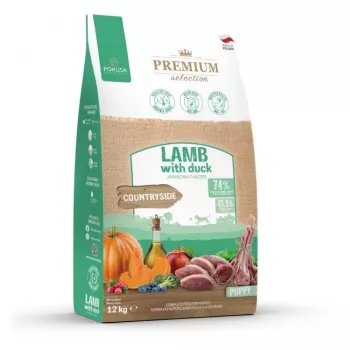 Sausas šunų maistas POKUSA Premium Selection Puppy aviena su antiena 12 kg, 30% baltymų, 16% riebalų, jauniems šunims