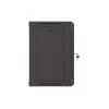 Prie sienos montuojamas stovas LANBERG WF03-5309-10B, 9U, 500×350×540 mm, maks. apkrova 60 kg, juodas