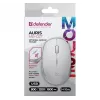Belaidė pelė su tyliu spustelėjimu AURIS MB-027 800/1200/1600 DPI balta