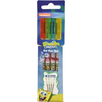 Thumbs Up SpongeBob - Gelstift 4er Set - Retractable Gel Pen - Mėlyna - Green - Raudona - Geltona - China - 46 mm - 13 mm - 182 mm (SB711780)