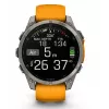 Garmin Fenix 8 3,56 cm (1,4) AMOLED 51 mm Skaitmeninis 454 x 454 pikseliai Liečiamas ekranas Titanas Wi-Fi GPS (palydovas)