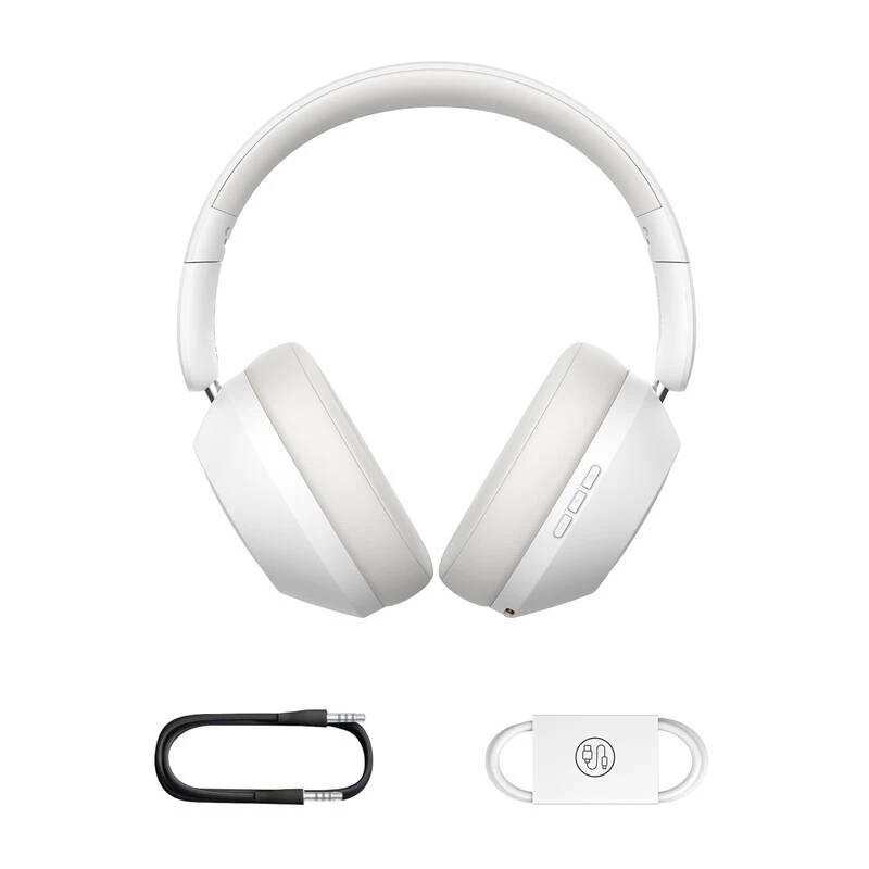 Baseus Bass 30 Max belaidės ausinės Bluetooth 5.3 ant ausies ausinės su žemų dažnių stiprinimu 40 mm diafragma itin mažo delsimo ausinės 50H