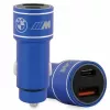 Automobilinis įkroviklis 20W PD-QC 3.0 Fast Blue