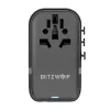 Keliautojų adapteris BlitzWolf BW-TA2 5-in-1 su 2×USB Power Delivery 100W, kelių formatų lizdas
