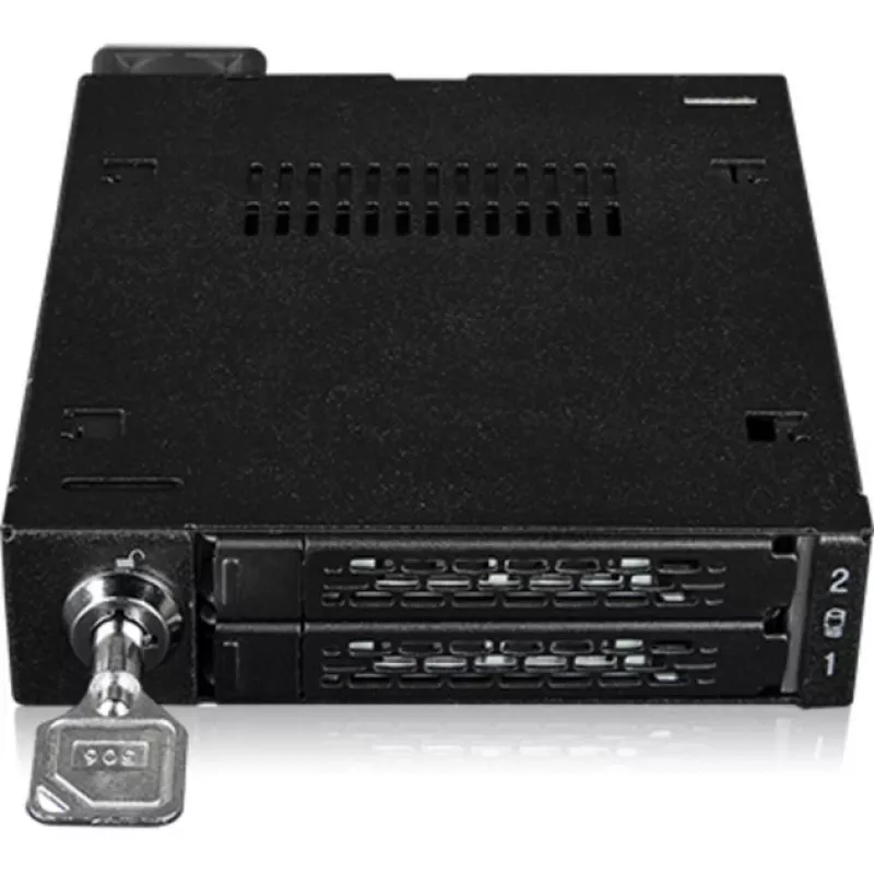 Važiuoklės adapterio rėmelis icy dock MB092VK-B 2 x 6,3 cm U.2 / U.3 NVMe SSD į 3,5 colio lizdą (juodas)