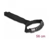 DeLOCK nešimo diržas su užtrauktuku L 560 x P 50 mm juodas 2 vnt.