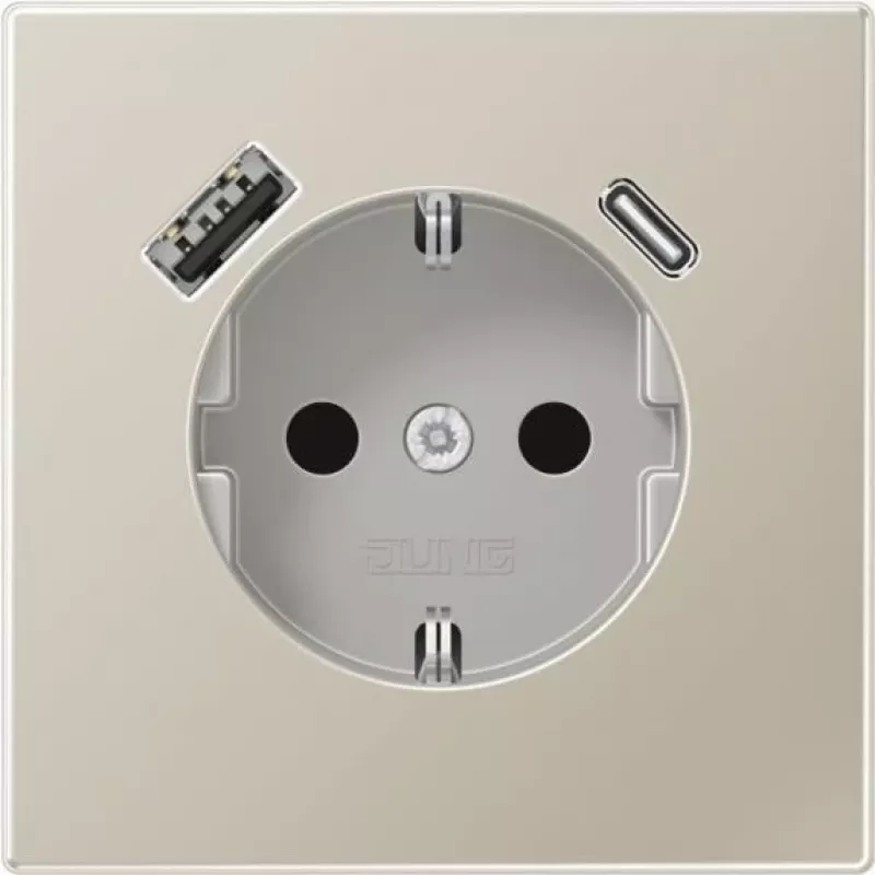 Jung ES1520-15CA SCHUKO lizdas su USB Type AC (ES1520-15CA)