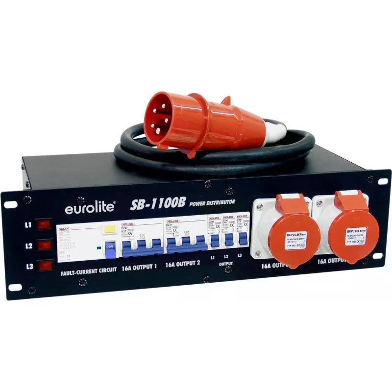 Maitinimo skirstytuvas EUROLITE SB-1100B (MPN 30248376) 16A 230V