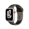 Dirželis Apple išmaniajam laikrodžiui, 41 mm, alyvuogių pilka / juoda, Nike Sport Band, fluoroelastomeras, riešui 130–200 mm