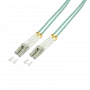 Logilink - Patch-Cable - LC Multi-Mode (M) į LC Multi-Mode (M) - 30 m - Skaidulinė optika - 50/125 mikrometrai - OM3 - Be halogenų - akvamarinas (FP3LC30)