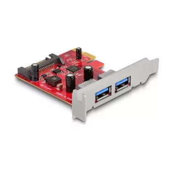 DeLOCK PCI Express x1 kortelė į 2 x USB 5 Gbps A tipo moteriškas lizdas žemo profilio