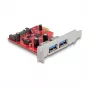 DeLOCK PCI Express x1 kortelė į 2 x USB 5 Gbps A tipo moteriškas lizdas žemo profilio