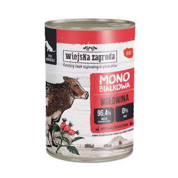 Šlapias šunų maistas wiejskazagroda Monoprotein Line Turkiena su ėriena 800 g, 76,9% drėgmės, 11,2% baltymų