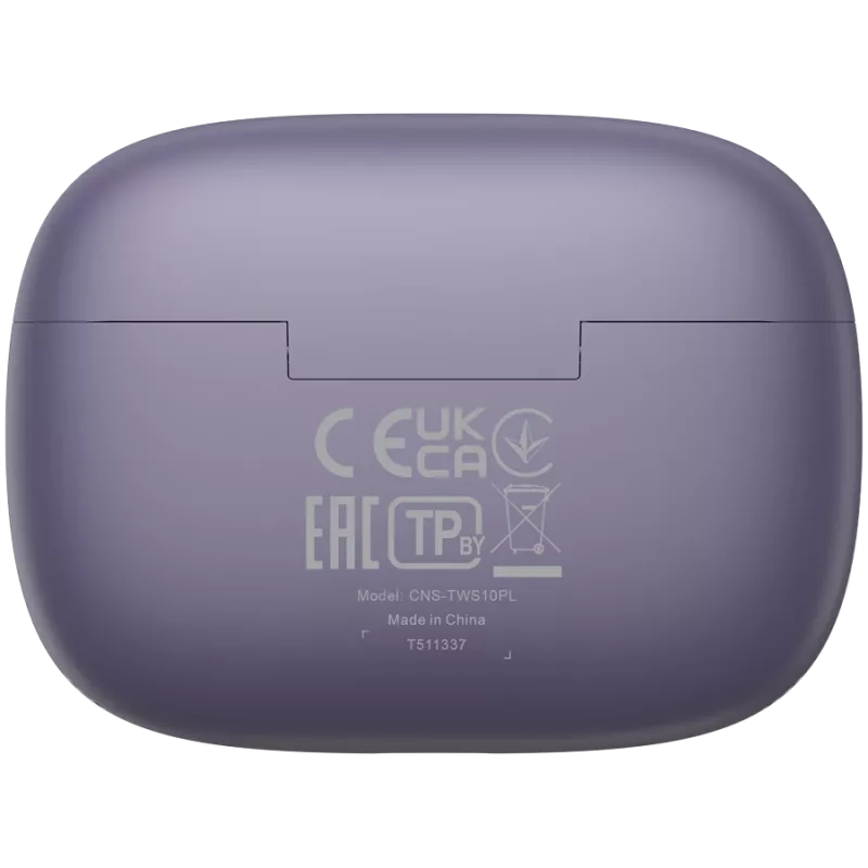 CNS-TWS10PL ausinės ir headsetas, True Wireless Stereo (TWS), į ausį, skambučiams/muzikai/sportui/kasdieniam naudojimui, USB Type-C, Bluetooth, violetinė (CNS-TWS10PL)