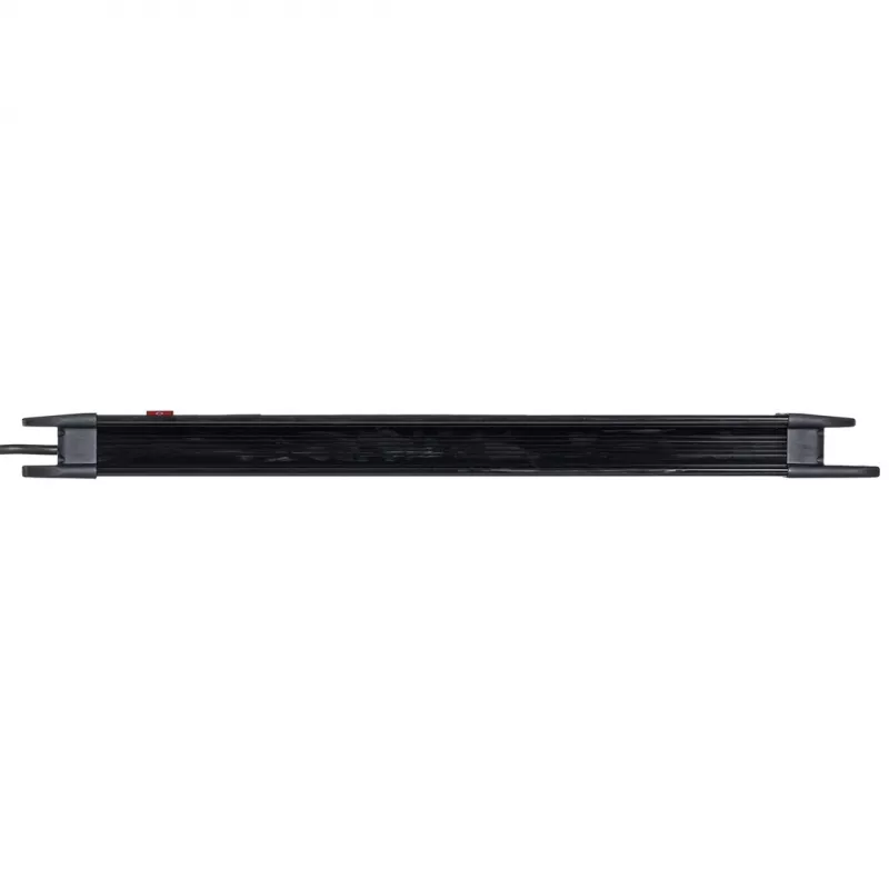 Maitinimo ilgintuvas MACLEAN MCE11 — 8 kintamosios srovės lizdai, 1,5 m laidas, skirtas patalpoms, juodas, su jungikliu