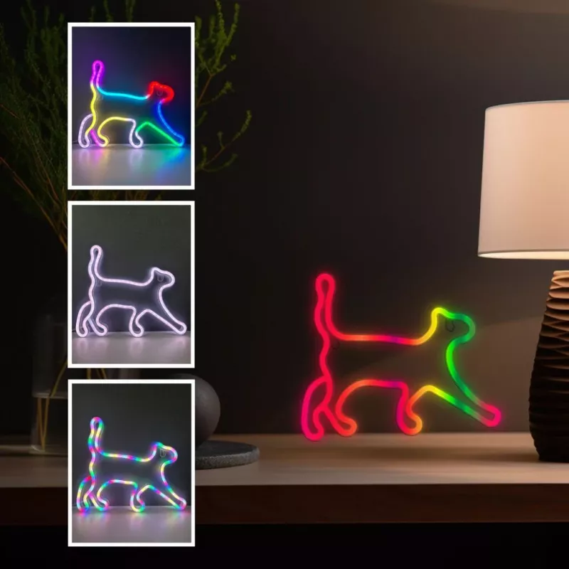 LED Neon Light MANTA SNL60RGB RGB spalvą keičianti juosta, lankstus dekoratyvinis apšvietimas