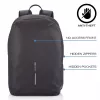 Laisvalaikio kuprinė XDDESIGN Bobby Soft su 15,6 colio nešiojamojo kompiuterio skyriumi, 16 l, PET, juoda