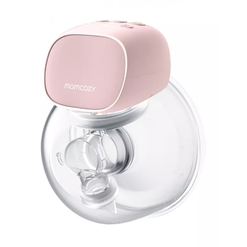 Momcozy S9 Pro dvigubas elektrinis krūties siurblys rožinis, 180 ml