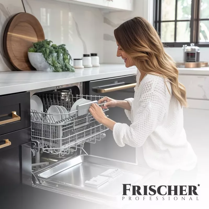 Indaplovės druska FRISCHER FR00101_1200, 1,2 kg, vandens minkštinimo druska plastikiniame indelyje