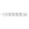 Apsauginis daugiagyslis lizdas PROTECT 4PL 1A1C USB T/LZ12-PRO015/1000