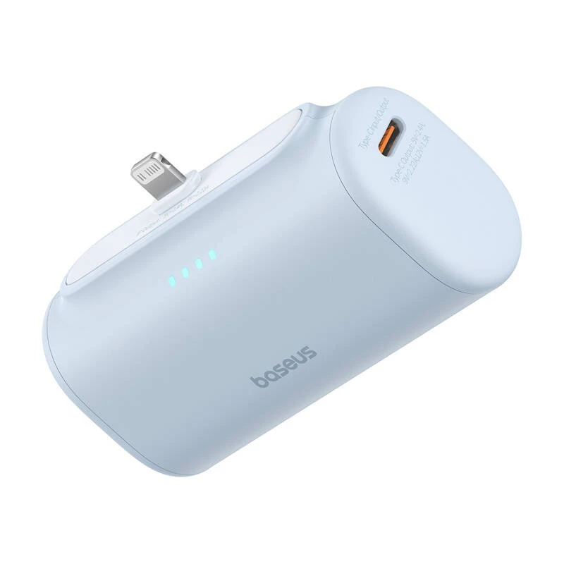 Nešiojamoji įkroviklio „Baseus Compact IP“ 5000 mAh 20 W (mėlynas)