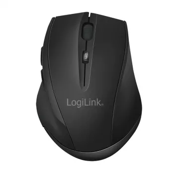 Logilink belaidė pelė BT5.0, ergonominė, juoda