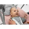 Vaikiškas supamasis krėslas Lionelo OTTO COZY Pilka — kompaktiškas kūdikių supamasis krėslas, minkšta sėdynė, saugos diržai