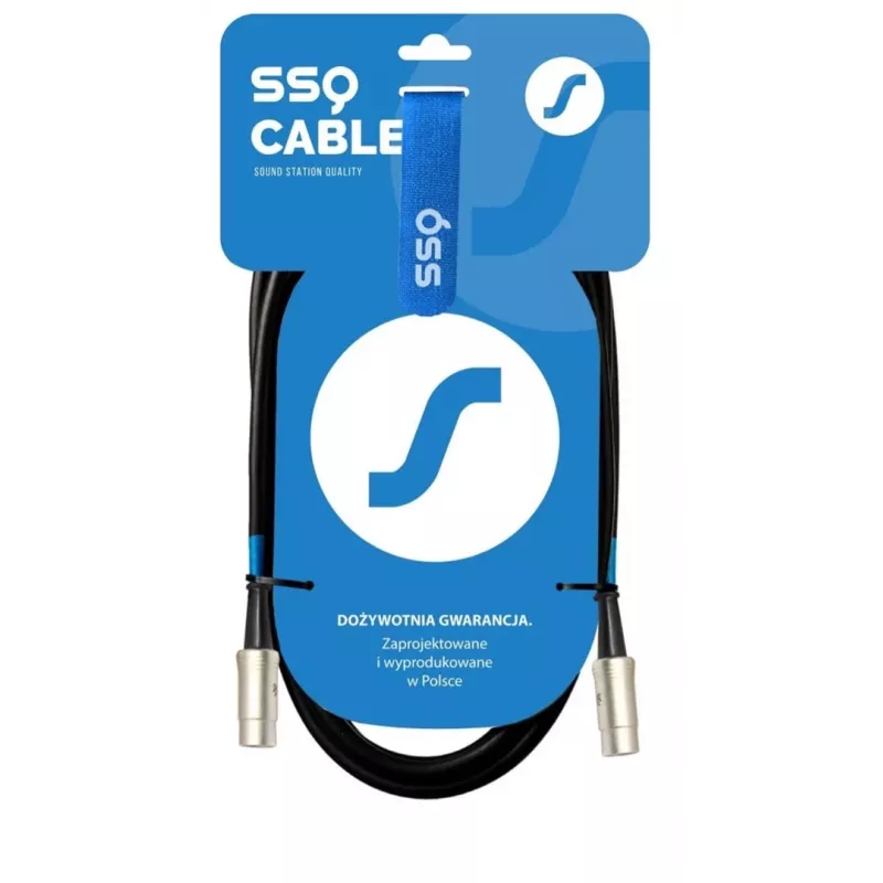 SSQ MIDI2 SS-1418 kabelis MIDI (5 kontaktų) – MIDI (5 kontaktų) 2 m juodas
