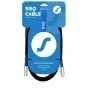 SSQ MIDI2 SS-1418 kabelis MIDI (5 kontaktų) – MIDI (5 kontaktų) 2 m juodas