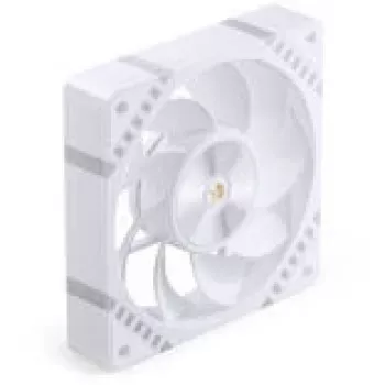 120mm korpuso ventiliatorius Jonsbo HF2-120 White — atvirkštinės mentės, PWM, ARGB