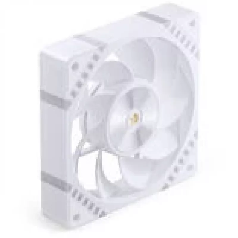 120mm korpuso ventiliatorius Jonsbo HF2-120 White — atvirkštinės mentės, PWM, ARGB