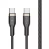 USB-C į USB-C kabelis FIXED FIXDB-CC2-BK — 2 m, 100 W, fiksuotas nenuimamas
