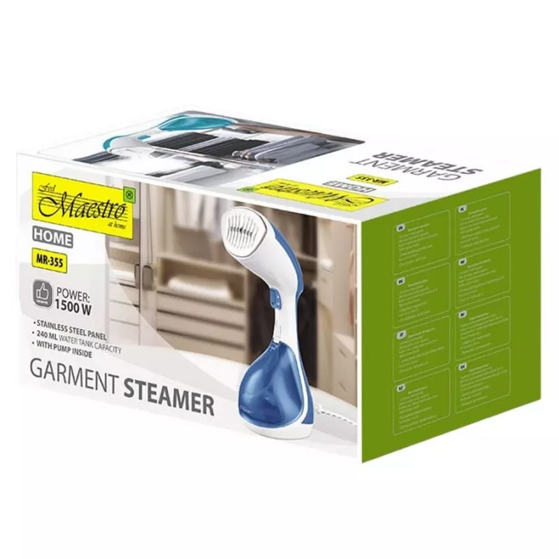 Garinis lygintuvas Maestro MR-355 mėlynai baltas, gamintojas Maestro — modelis MR-355-BLUE