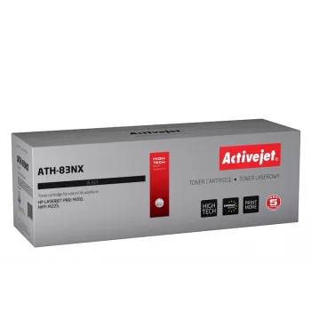 Activejet ATH-83NX dažų miltelių kasetė (pakaitalas HP 83X CF283X; Supreme; 2200 lapų; juoda)